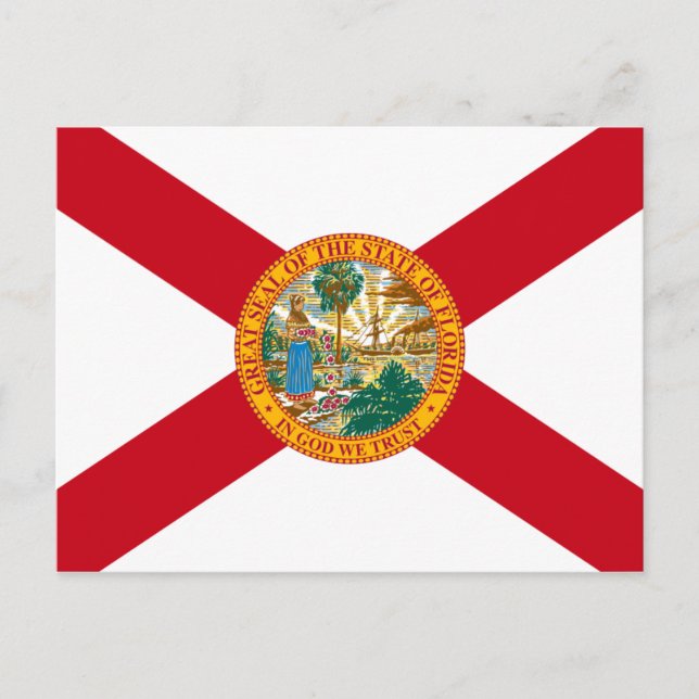 Postal de bandera de Florida (Anverso)