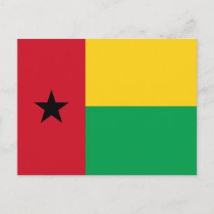 Postal de bandera de Guinea-Bissau