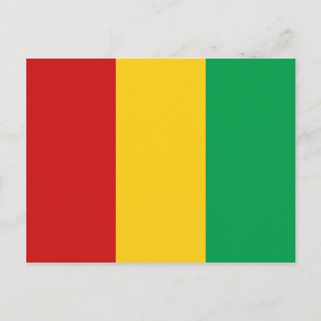 Postal de bandera de Guinea-Conakry (Anverso)