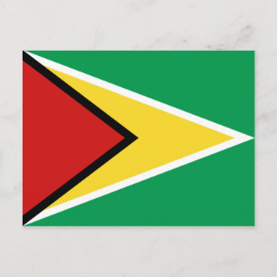 Postal de bandera de Guyana