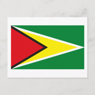 Postal de bandera de Guyana