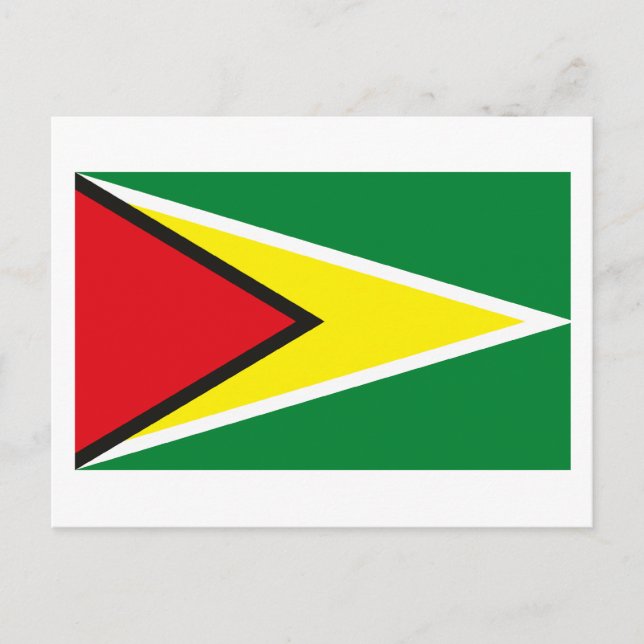 Postal de bandera de Guyana (Anverso)