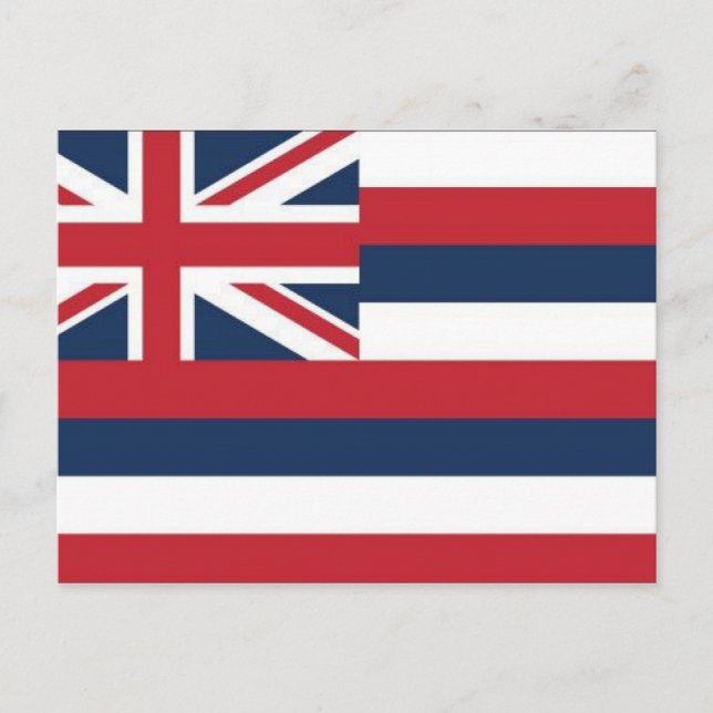 postal de bandera de Hawái (Anverso)