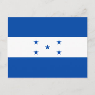 Postal de bandera de Honduras