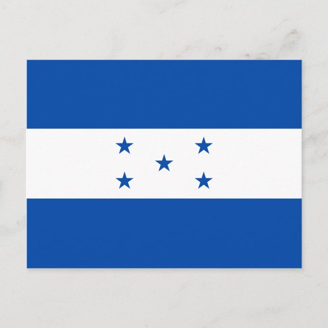 Postal de bandera de Honduras (Anverso)