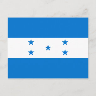 Postal de bandera de Honduras