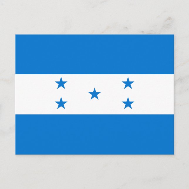 Postal de bandera de Honduras (Anverso)