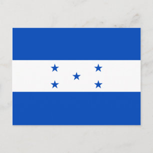 Postal de bandera de Honduras