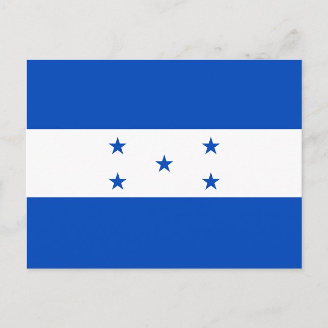 Postal de bandera de Honduras (Anverso)