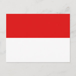 Postal de bandera de Indonesia