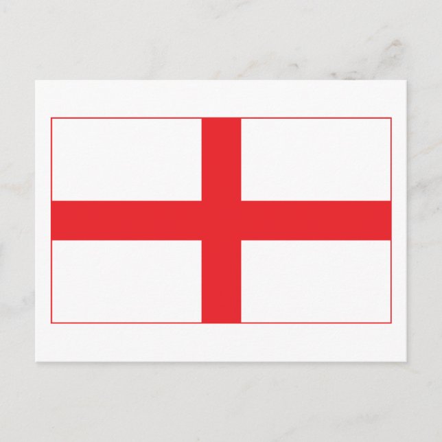 Postal de bandera de Inglaterra (Anverso)