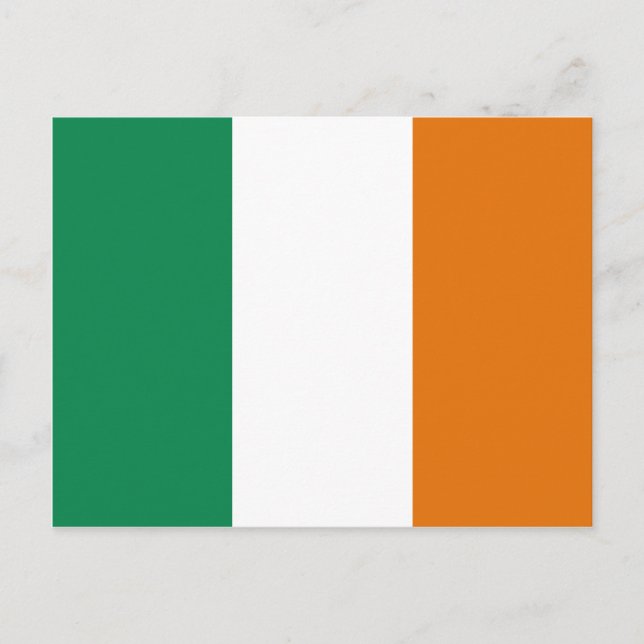 postal de bandera de Irlanda (Anverso)