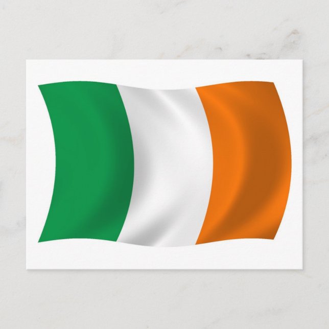 postal de bandera de Irlanda (Anverso)
