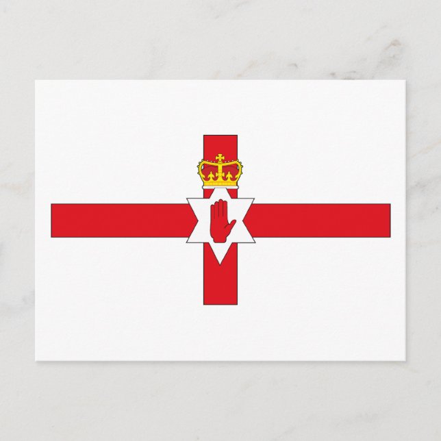 Postal de bandera de Irlanda del Norte (Anverso)