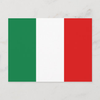Postal de bandera de Italia
