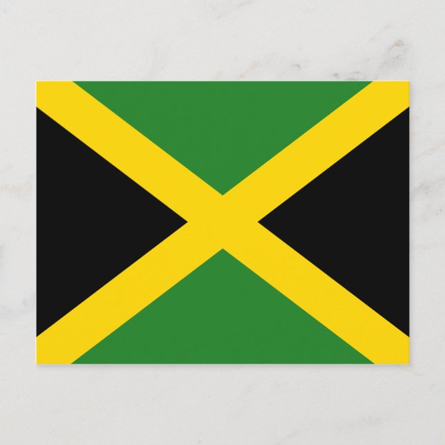 Postal de bandera de Jamaica (Anverso)