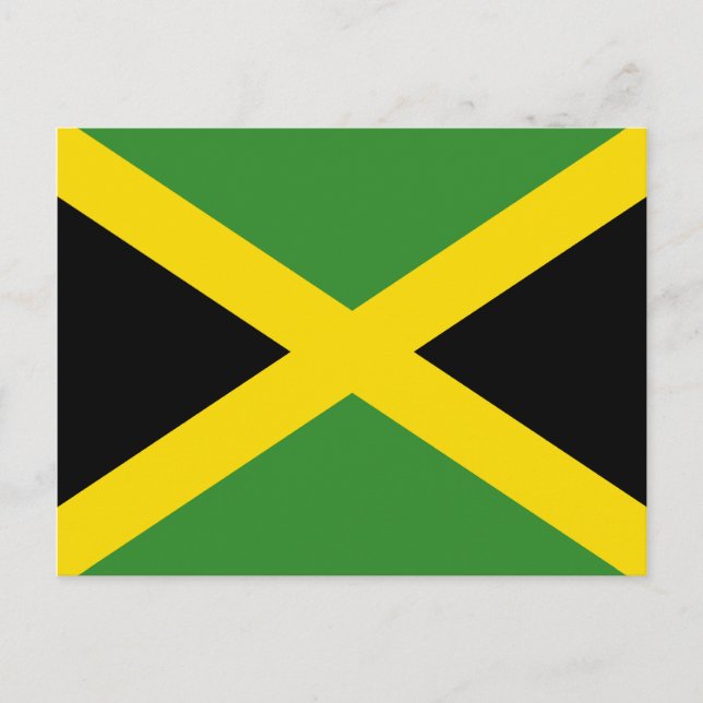 Postal de bandera de Jamaica (Anverso)