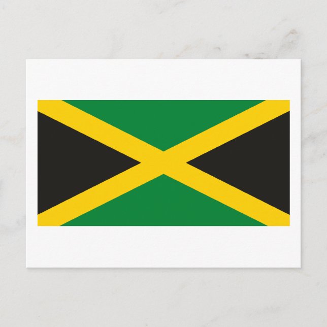 Postal de bandera de Jamaica (Anverso)