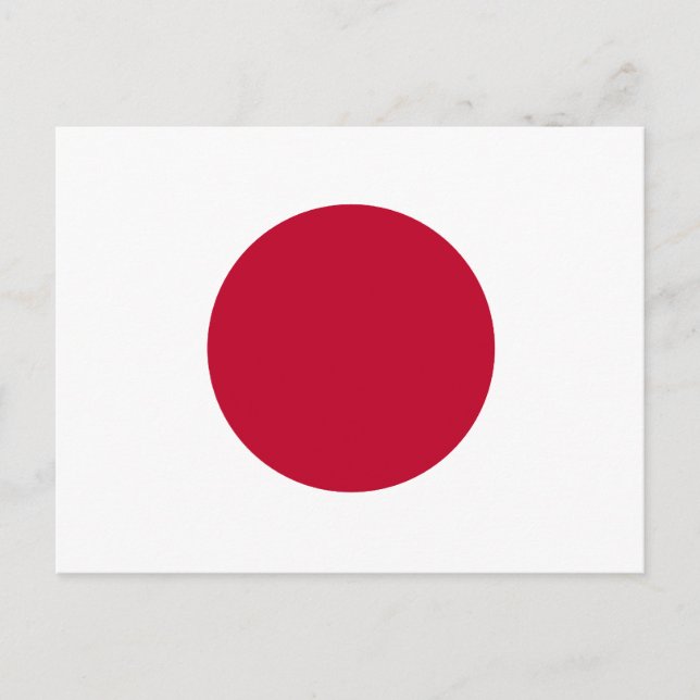 Postal de bandera de Japón (Anverso)