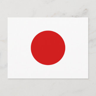 Postal de bandera de Japón