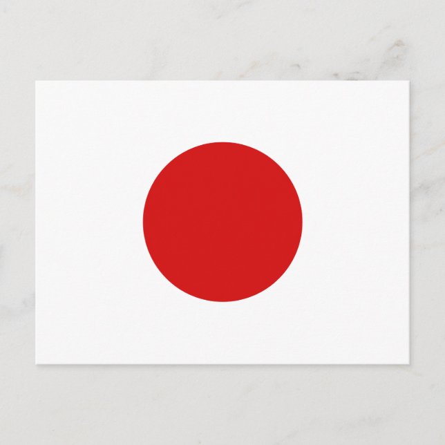 Postal de bandera de Japón (Anverso)