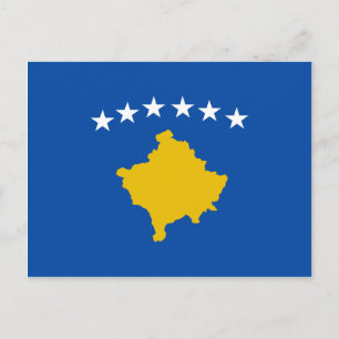 Postal de bandera de Kosovo