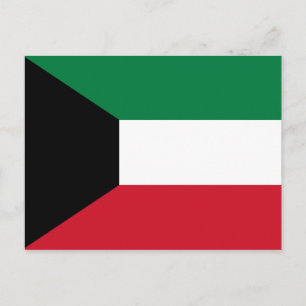 Postal de bandera de Kuwait