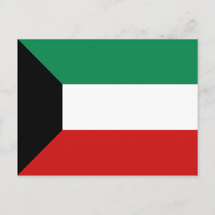 Postal de bandera de Kuwait