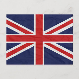 postal de bandera de la Unión del Reino Unido