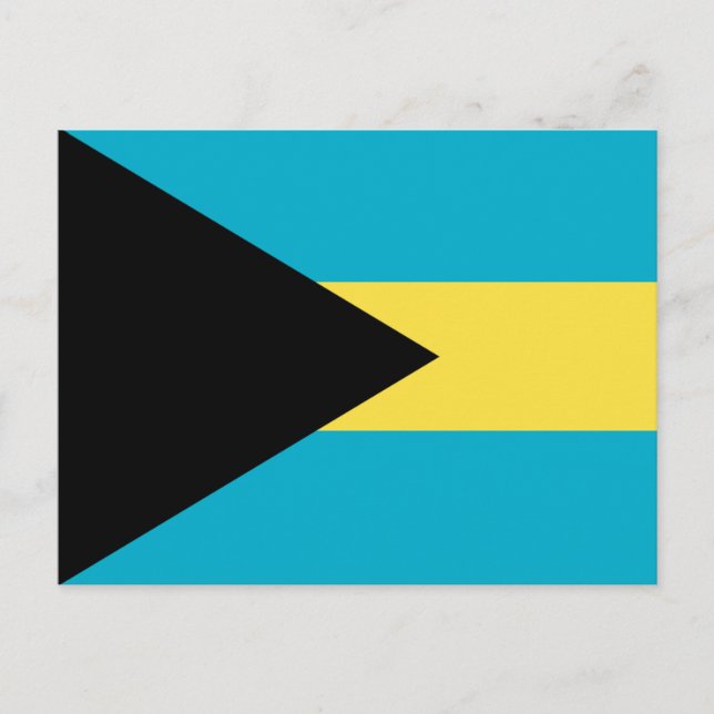 Postal de bandera de las Bahamas (Anverso)