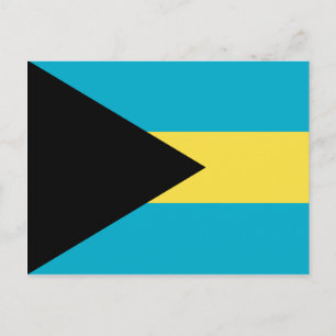 Postal de bandera de las Bahamas