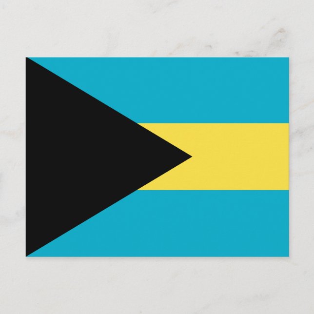 Postal de bandera de las Bahamas (Anverso)