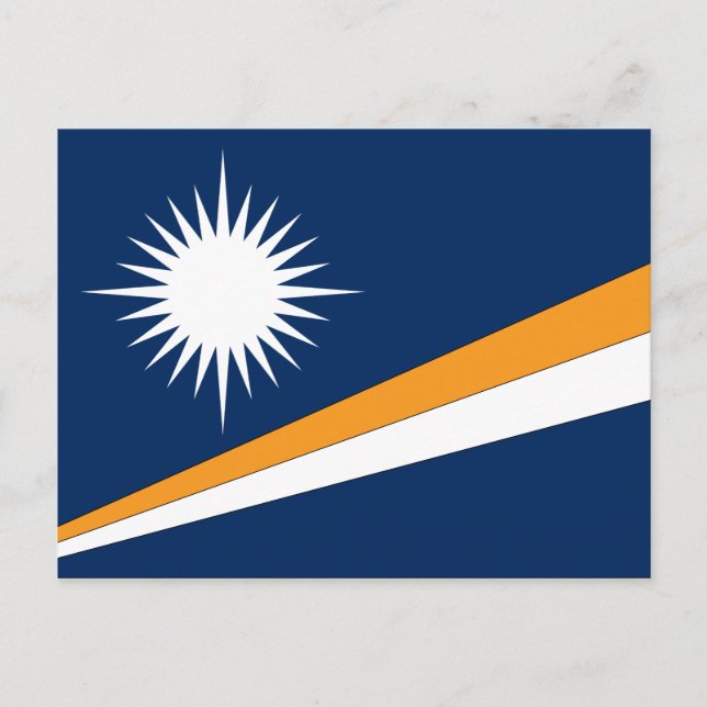 Postal de bandera de las Islas Marshall (Anverso)
