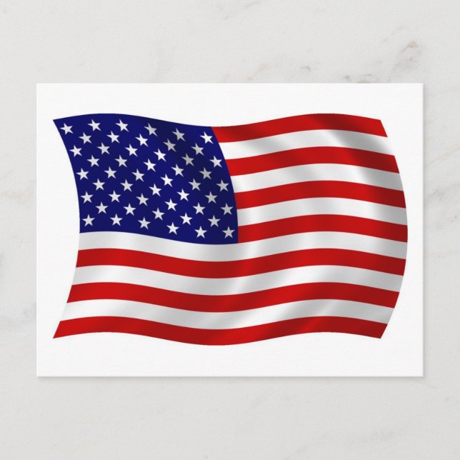 Postal de bandera de los Estados Unidos de América (Anverso)