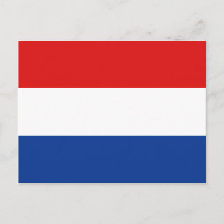 Postal de bandera de los Países Bajos