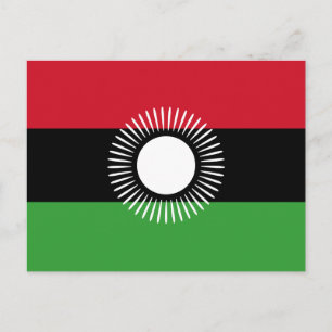 Postal de bandera de Malawi