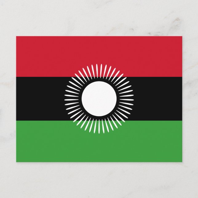 Postal de bandera de Malawi (Anverso)