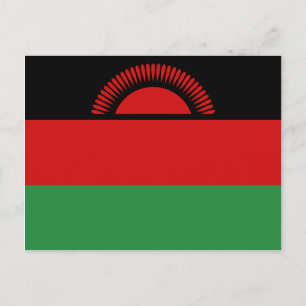 Postal de bandera de Malawi