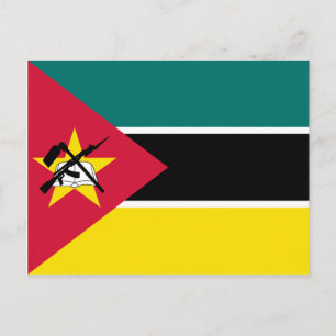 Postal de bandera de Mozambique