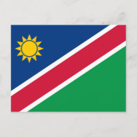 Postal de bandera de Namibia (Namibia)