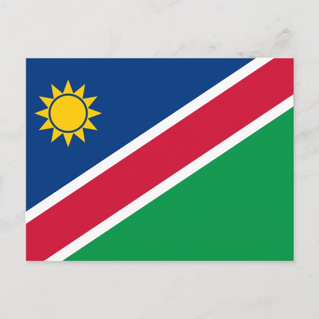 Postal de bandera de Namibia (Namibia) (Anverso)