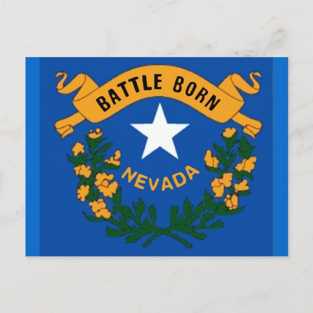 Postal de bandera de Nevada (Anverso)