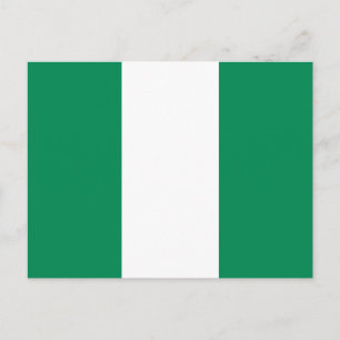 Postal de bandera de Nigeria