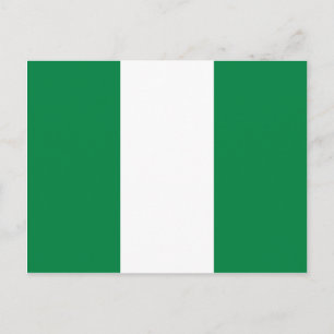 Postal de bandera de Nigeria