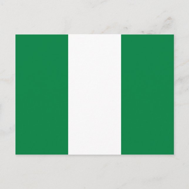 Postal de bandera de Nigeria (Anverso)