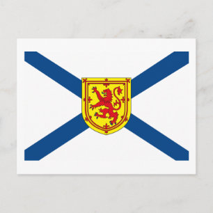 Postal de bandera de Nueva Escocia