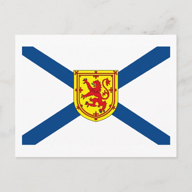 Postal de bandera de Nueva Escocia (Anverso)
