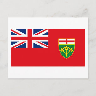Postal de bandera de Ontario