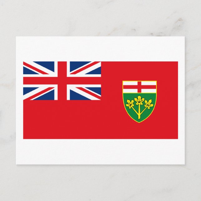 Postal de bandera de Ontario (Anverso)
