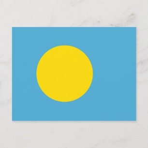 Postal de bandera de Palau